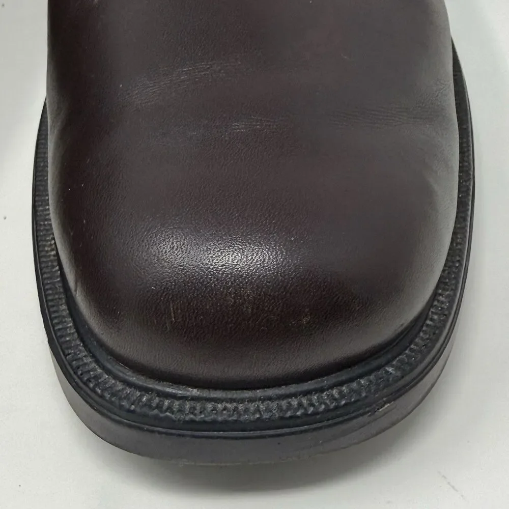 Rockport Margin Derby Shoes Mens 14 M Brown Leather Plain Toe Business NO INSOLE